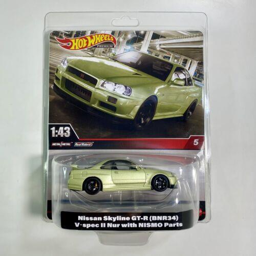 Hot Wheels Nissan Skyline Gt-r (BNR34) V-spec II Nur 2024 Hot Wheels Premium Nissan Skyline Gt-r BNR34 V-spec II Nur 1:43 Jdm Rhd