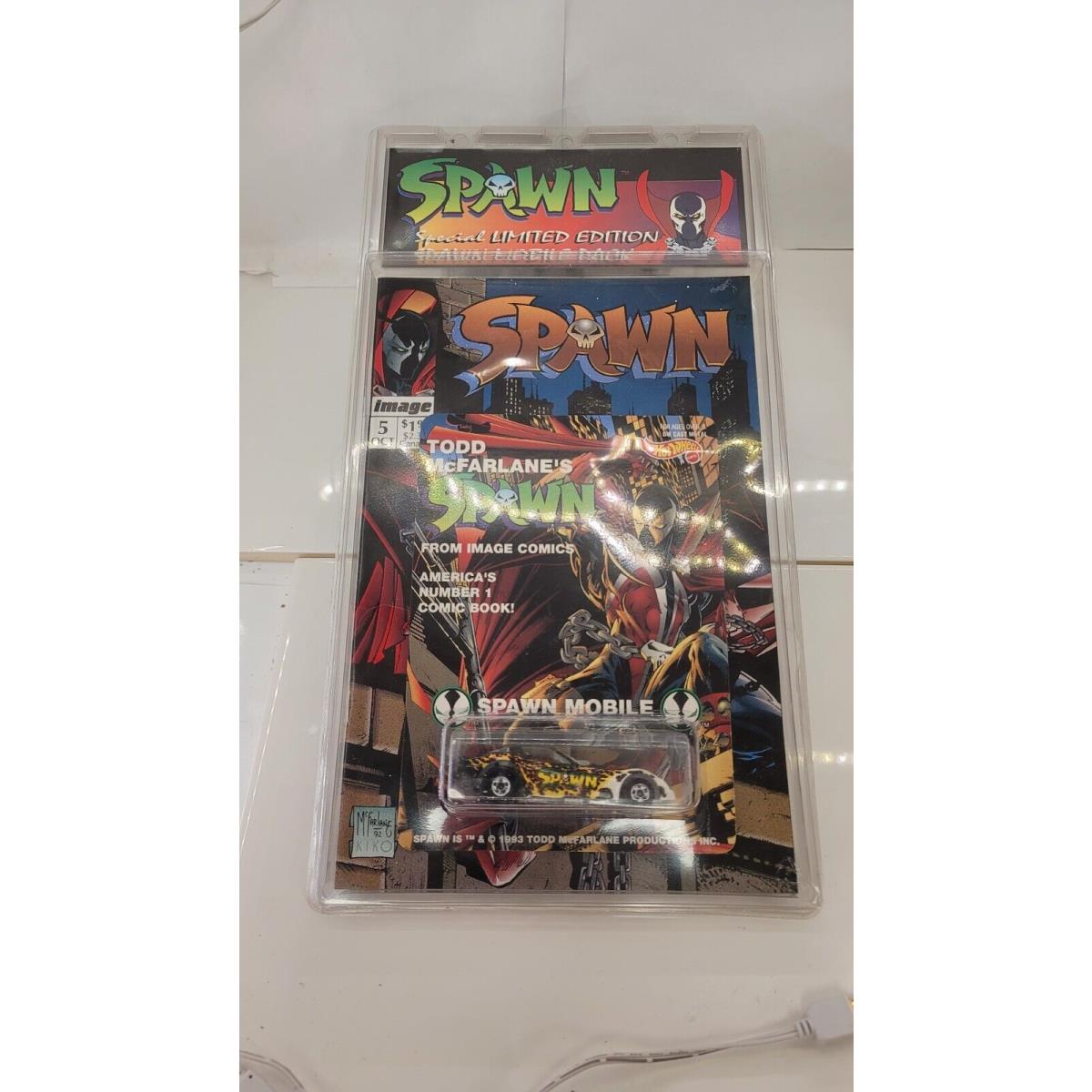 Spawn Funny Car Oct 5 Comic Book Limited Edition - 1993 Hot Wheels Mal KT99