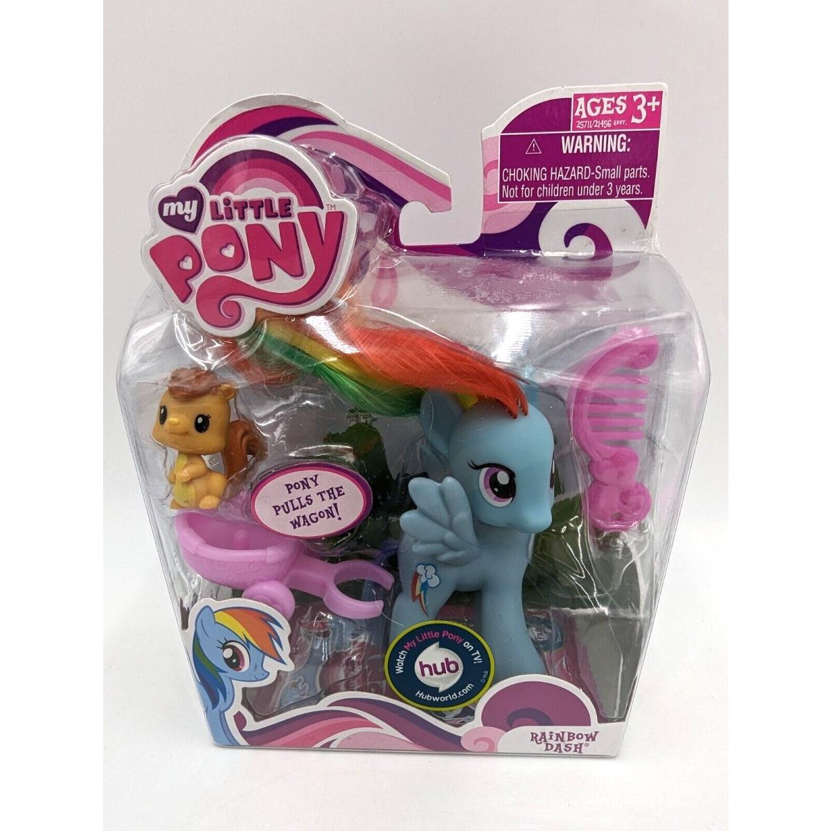 My Litte Pony Rainbow Dash G4 2010 Wagon Squirrell Hasbro Friendship is Magic