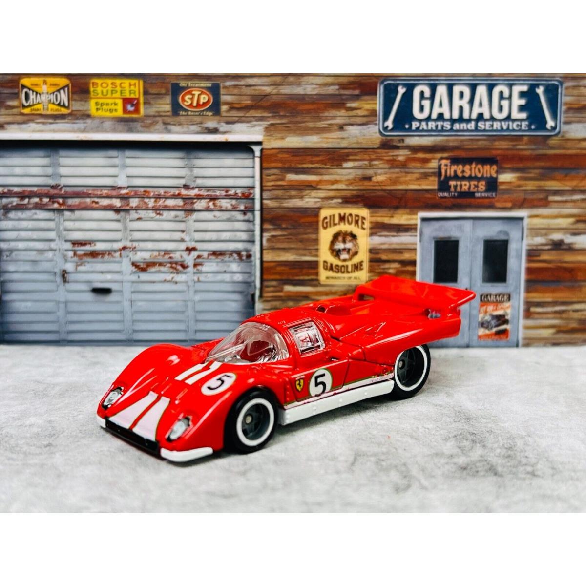 Hot Wheels Garage Ferrari 512 M Red Real Riders C5