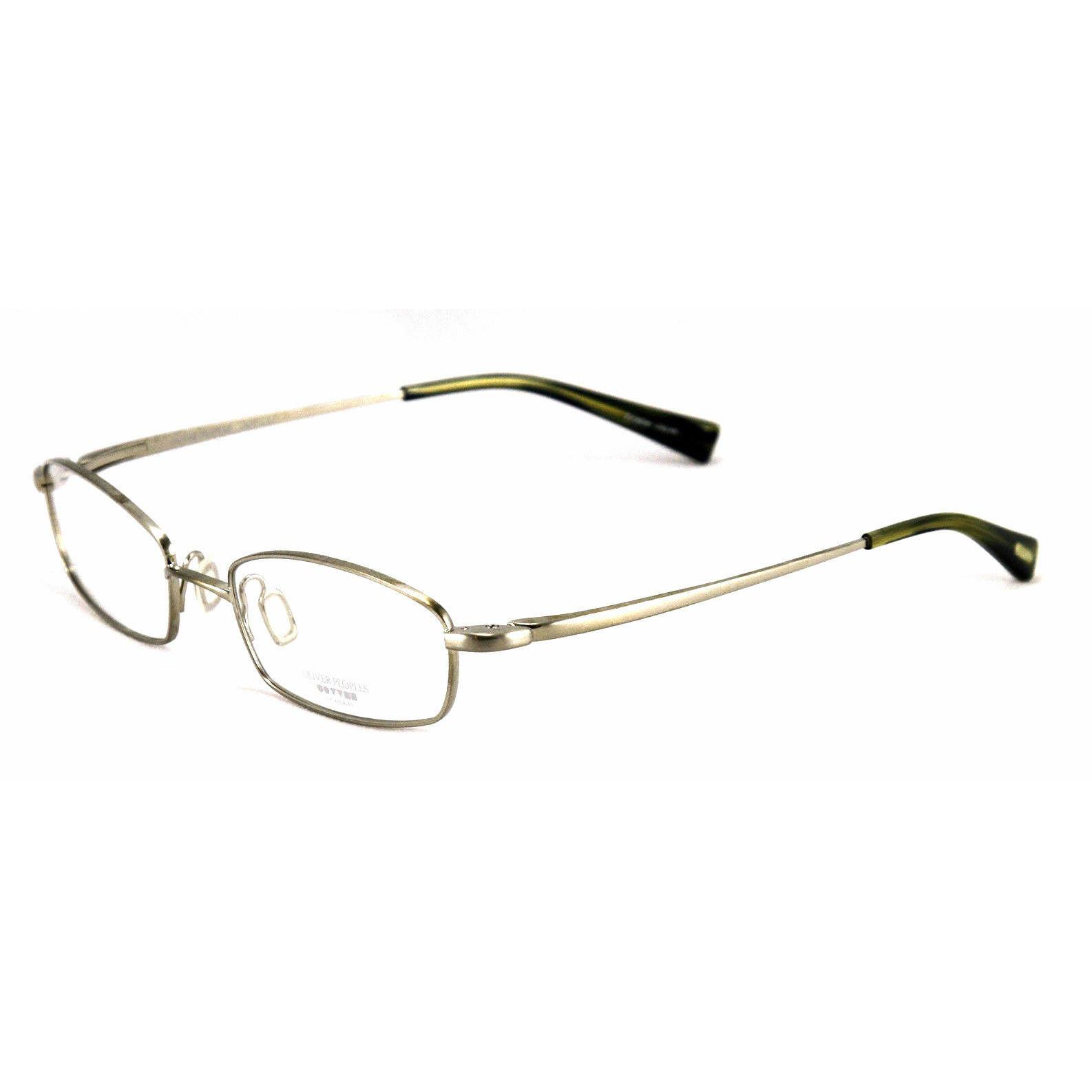 Oliver Peoples Eyeglasses Titanium 100 OP-670 Gunmetal Rectangular Frames Japan