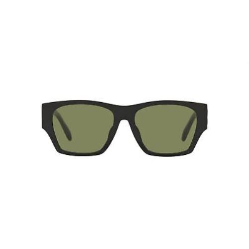 Tory Burch TY9068U 18734E Shiny Black Green Solid 53 mm Women`s Sunglasses