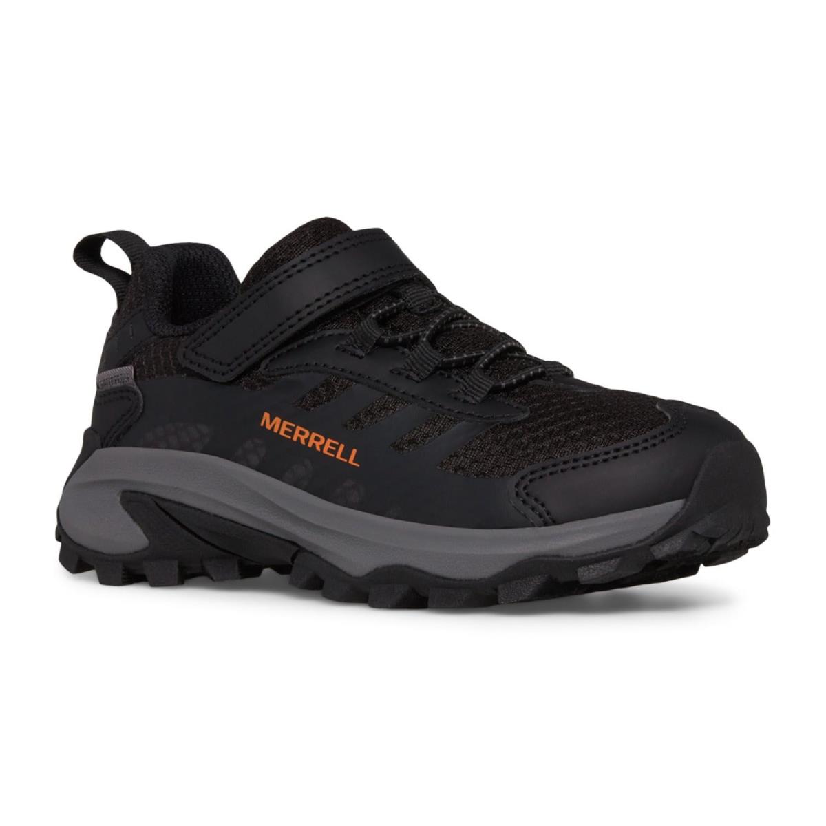 Merrell Kids Moab Speed 2 Low A/c Waterproof Little Kid/big Kid Black