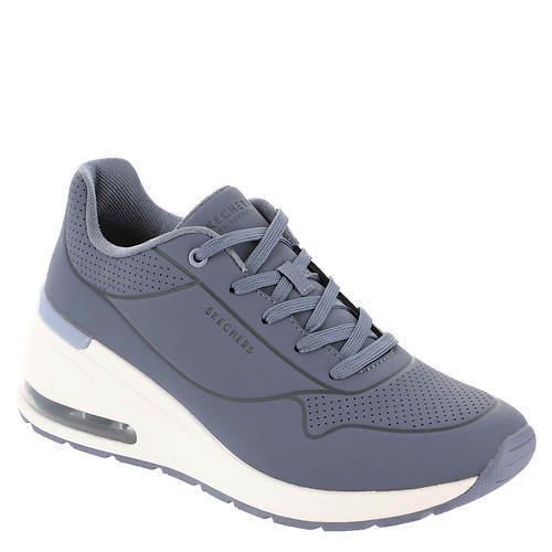 Womens Skechers Street Million Air-higher Lifted Slate Durabuck Shoes - Blue