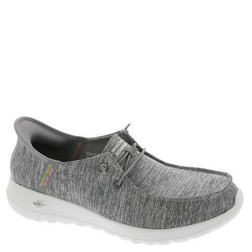 Womens Skechers Performance Slip-ins : GO Walk Joy-ibis Gray Fabric Shoes