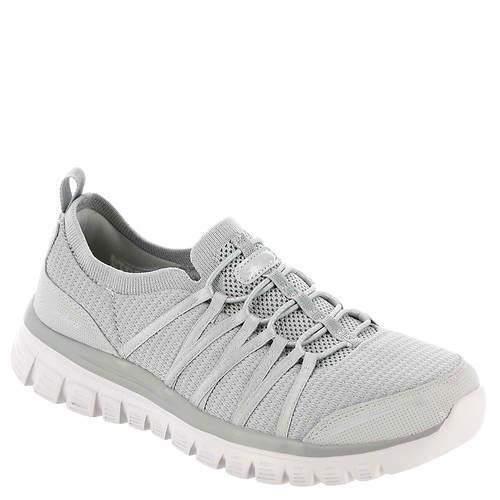 Womens Skechers Active Graceful-soft Soul Grey Fabric Shoes
