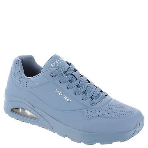 Womens Skechers Street Uno Stand ON Air Light Denim Leather Shoes