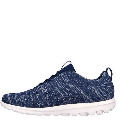 Womens Skechers Performance GO Walk Travel-radiant Moon Navy Fabric Shoes - Blue