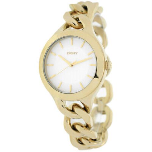 Dkny Women`s Chambers Silver Dial Watch - NY2217