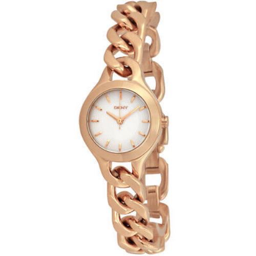 Dkny Women`s Chambers Silver Dial Watch - NY2214