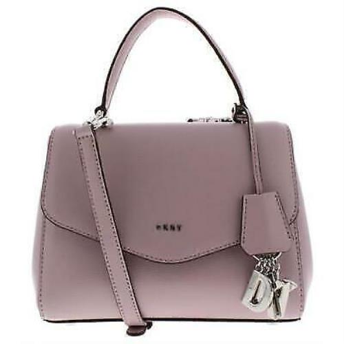 Dkny Womens Paige Leather Mini Satchel Handbag - Exterior: Lavender