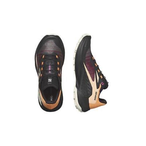 Salomon Genesis Women`s Trail Running Shoes Black/almond W9