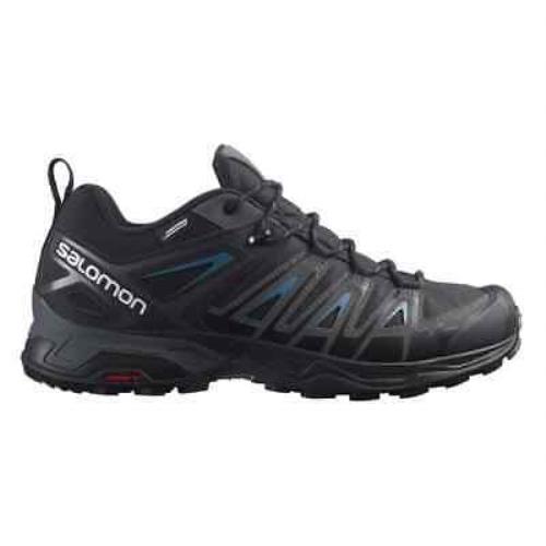 Salomon X Ultra Pioneer Cswp Mens Waterproof Hiking Shoes Black Blue Size 11