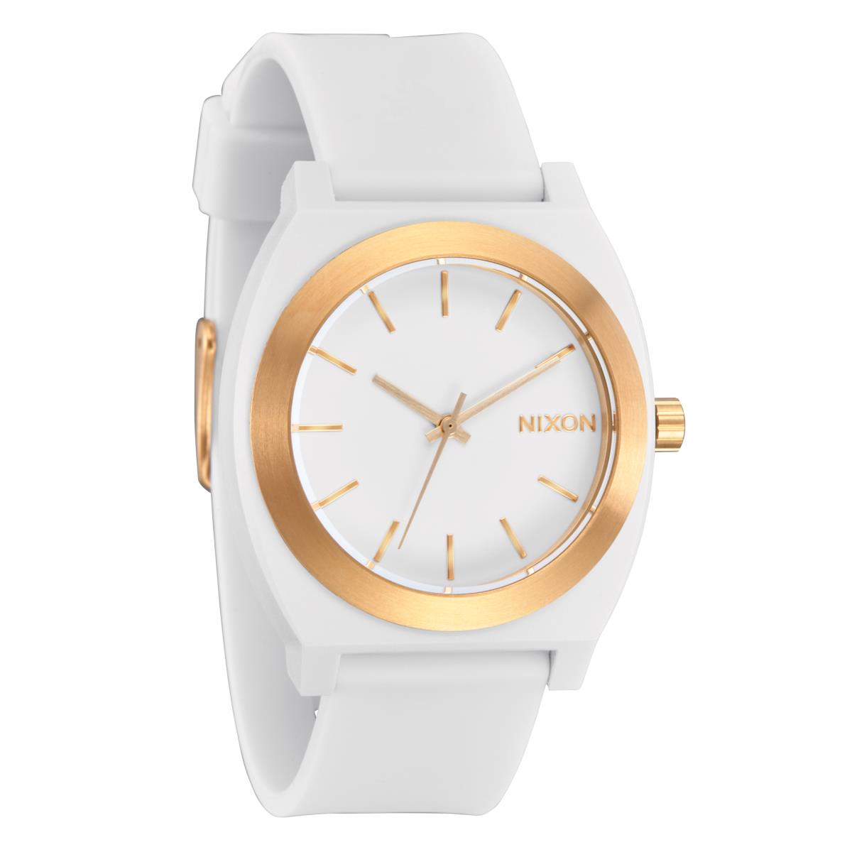 Nixon The Time Teller Opp Watch 5169-White-Matte Gold