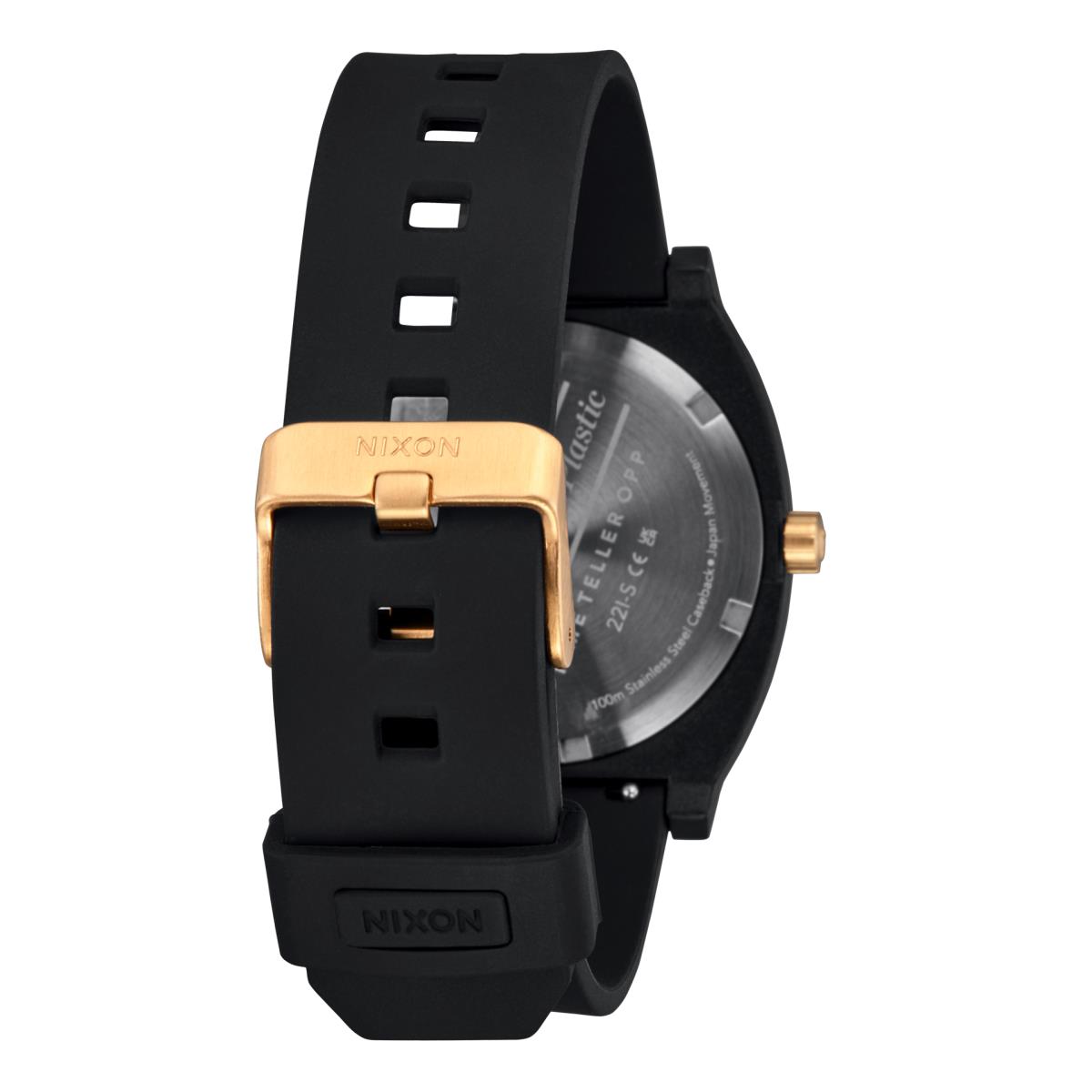 Nixon The Time Teller Opp Watch 5170-Black-Matte Gold