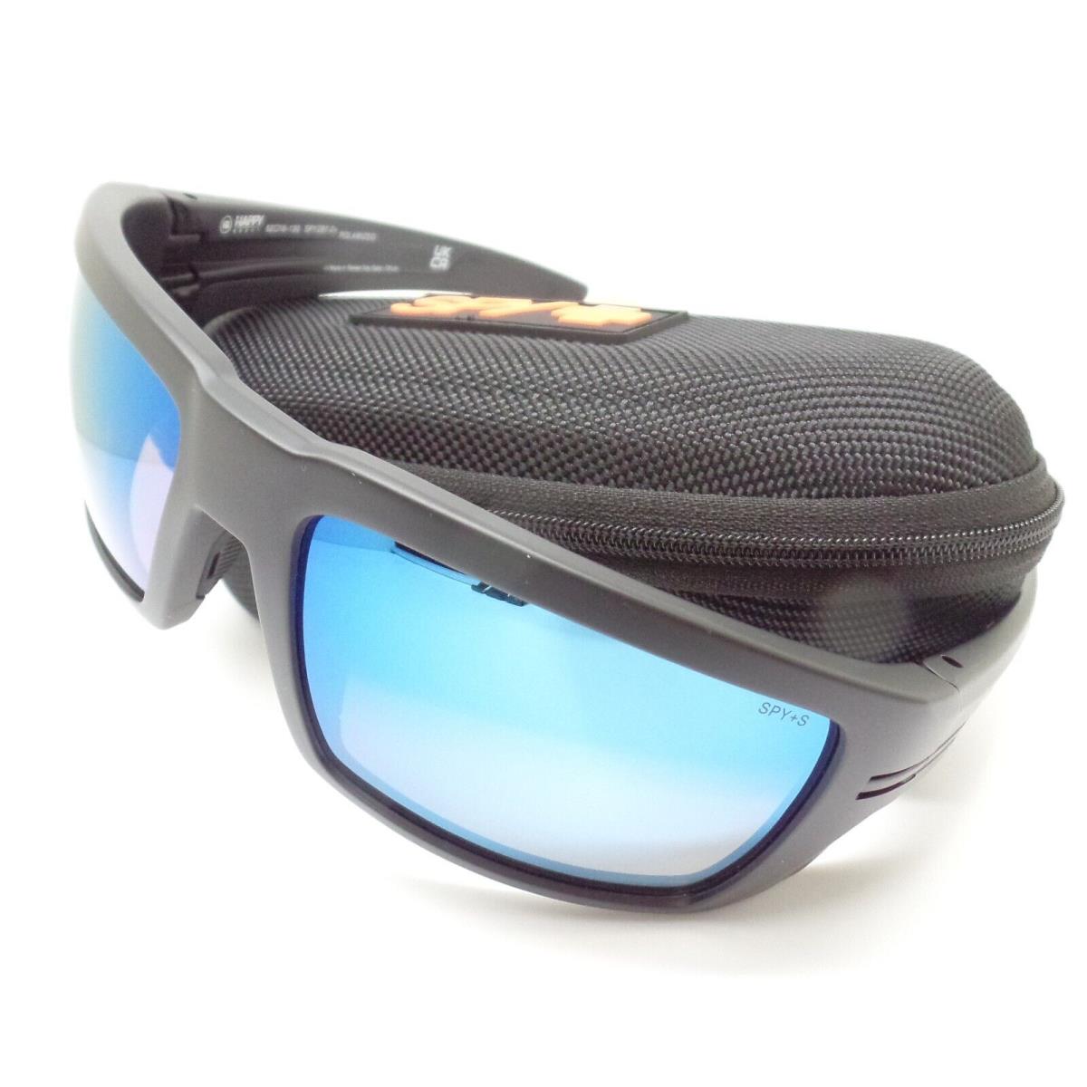 Spy Optics Rebar Ansi Matte Black Ice Blue Polarized Sunglasses