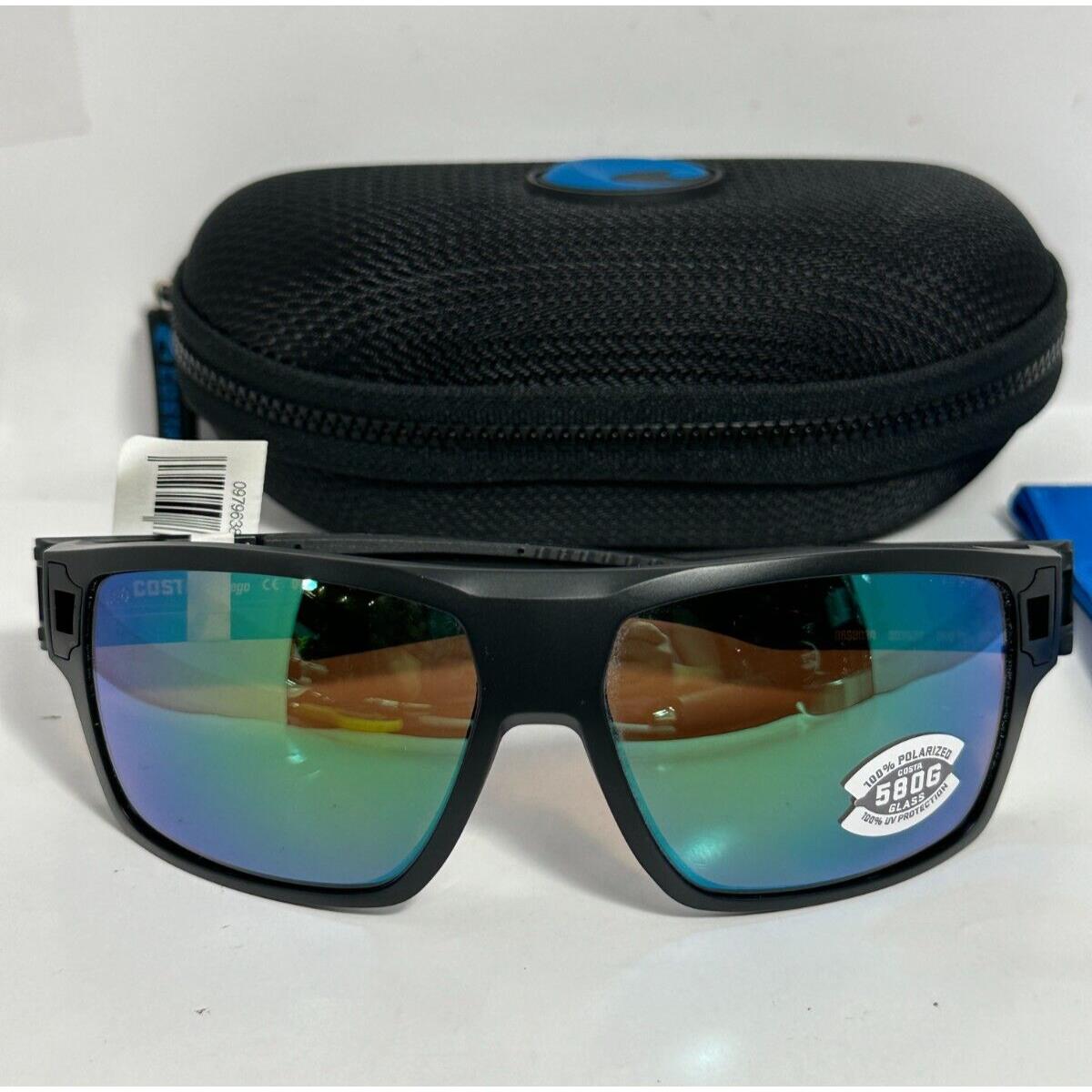 Costa Del Mar Diego 06S9034 Matte Black Blue Mirror Polarized Sunglasses