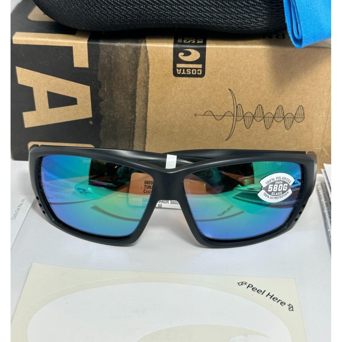 Costa Del Mar Tuna Alley Blackout Green Mirror 580G Glass Sunglasses 2