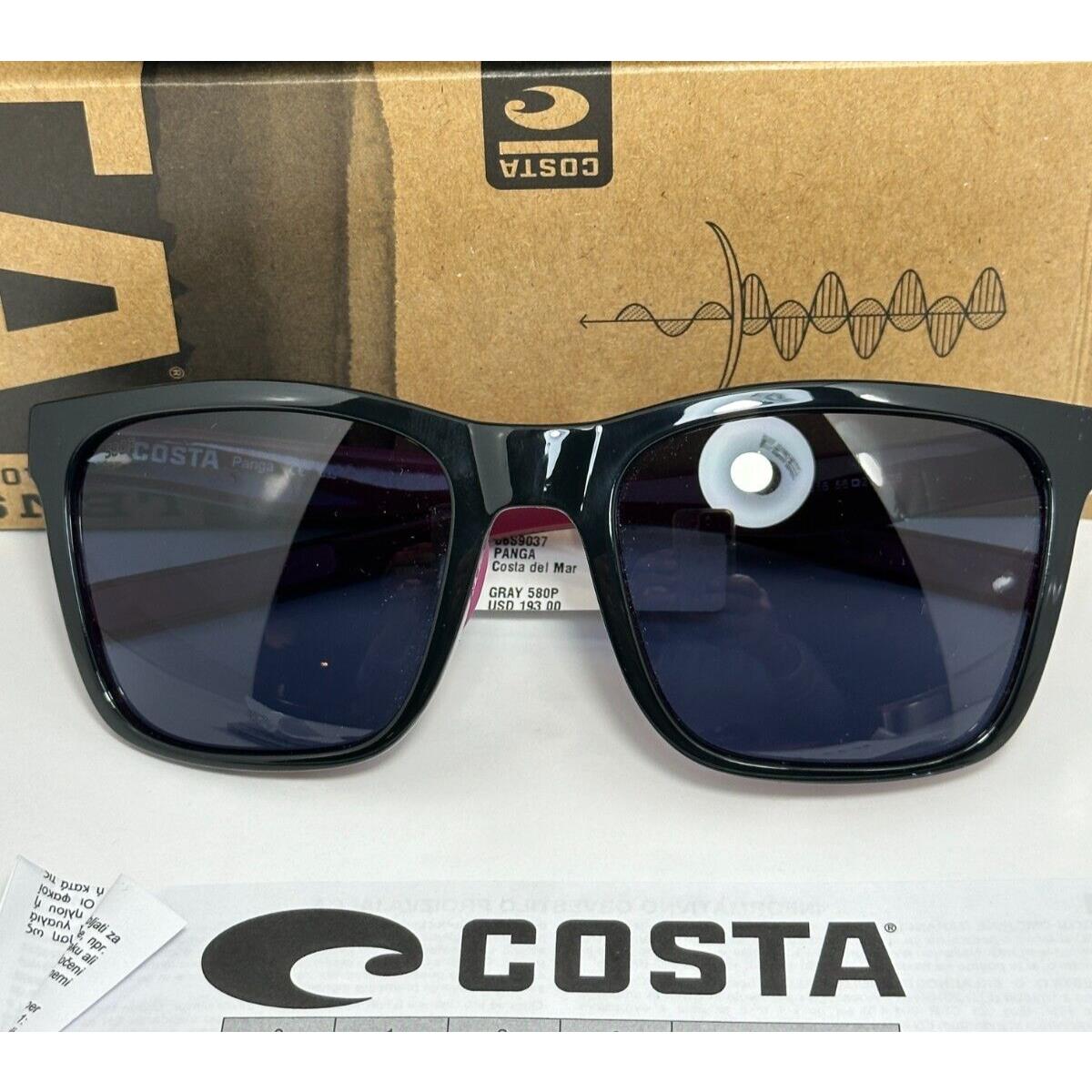 Costa Del Mar Panga 06S9037 580P Sunglasses Shiny Black/crystal/fuchsia 2