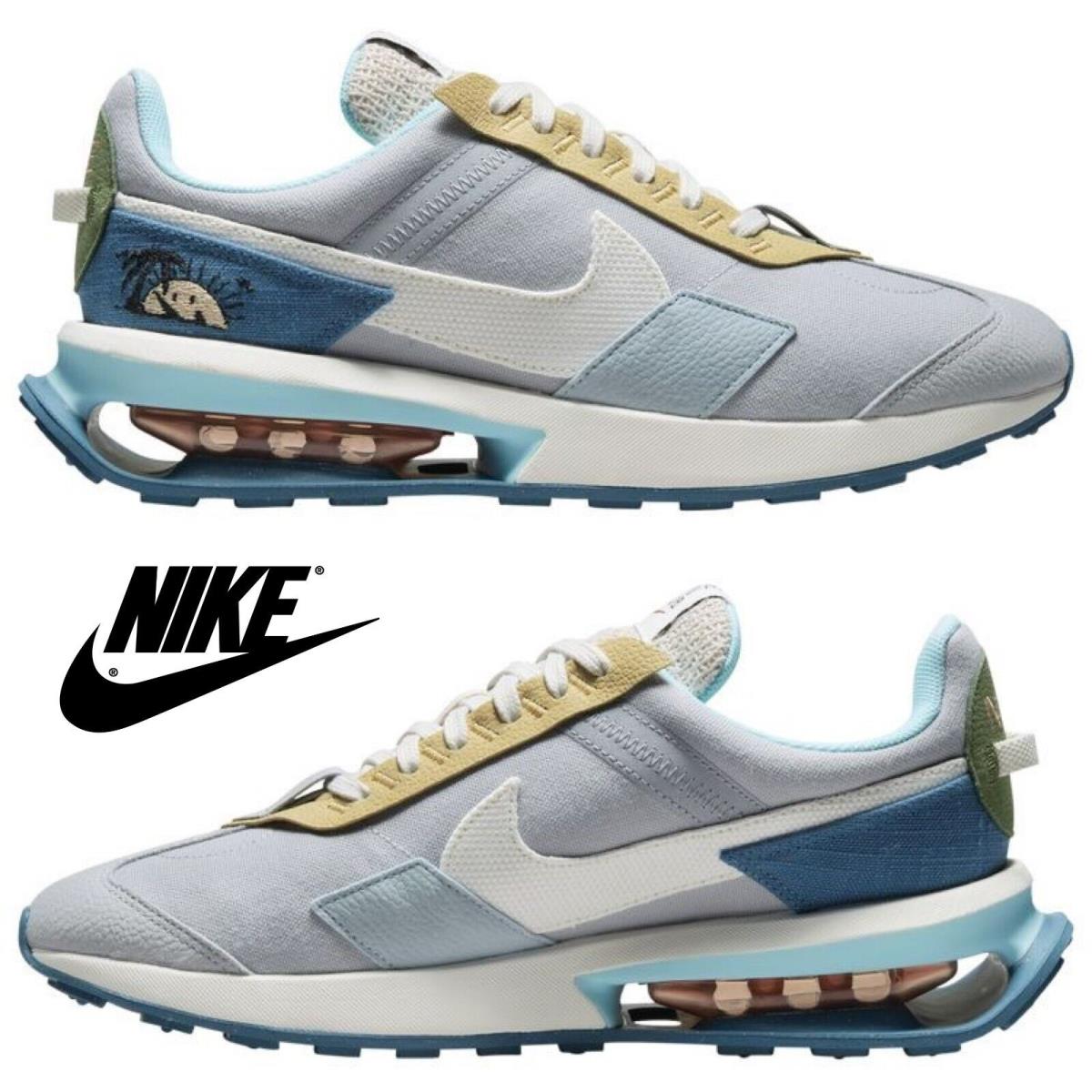 Nike Air Max Pre-day Men`s Sneakers Comfort Casual Sport Shoes Blue Gray