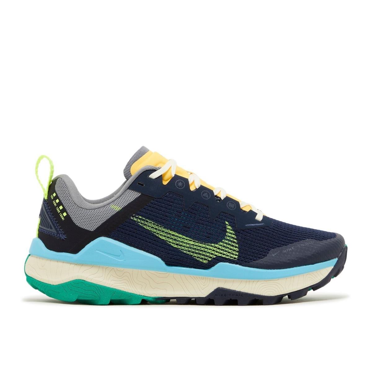 Nike Men`s React Wildhorse 8 Trail Running Shoes - Blue
