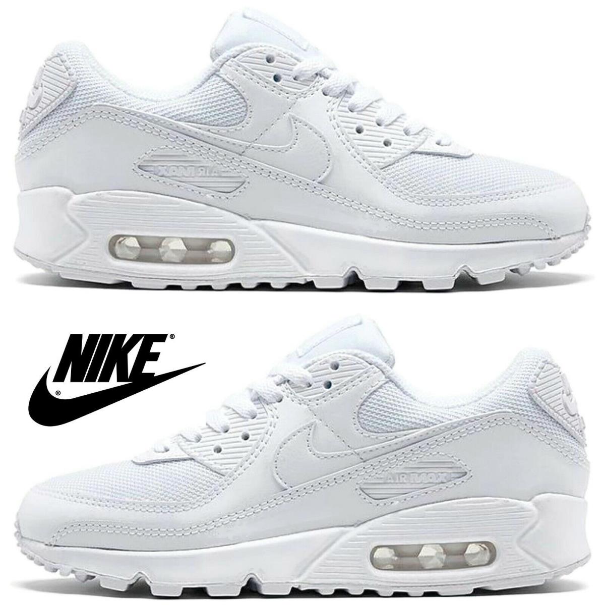 Nike Air Max 90 Women s Sneakers Casual Shoes Premium Running Sport Gym White