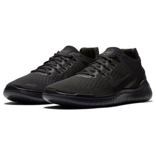 Nike Free Run 2018 942836-002 Men`s Black Anthracite Running Sneaker Shoes YE44 - Black Anthracite