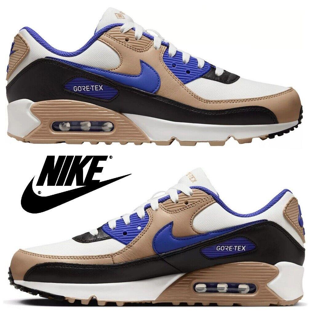Nike Air Max 90 Gtx Men`s Sneakers Comfort Casual Sport Shoes Gum Run