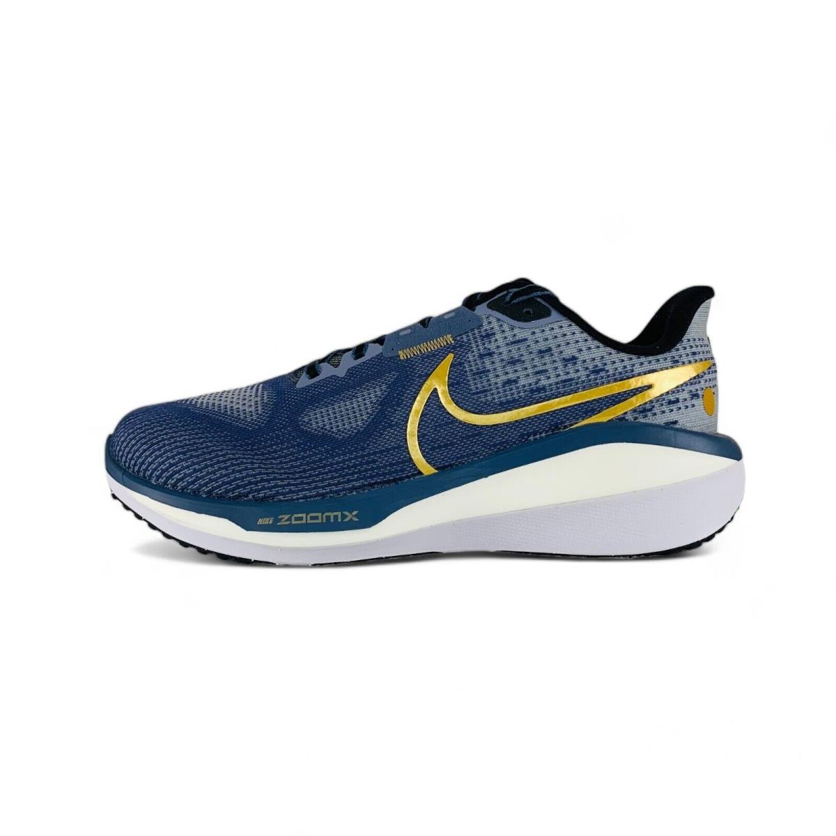 Nike Air Zoom Vomero 17 Women`s Wide Running Shoes Blue White Gold FN7998-400 - Blue