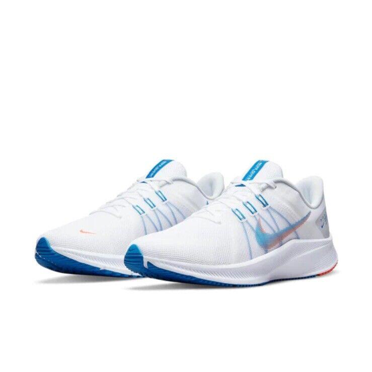 Men Nike Quest 4 Running Training Shoes Sneakers White/multi Color DA1105-101