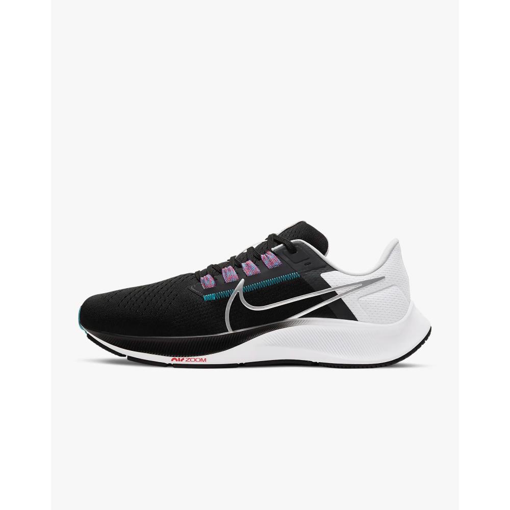 Nike Air Zoom Pegasus 38 Men`s Running Shoes Sz 8.5 12 CW7356 003 / DC4073 003 Black-Silver