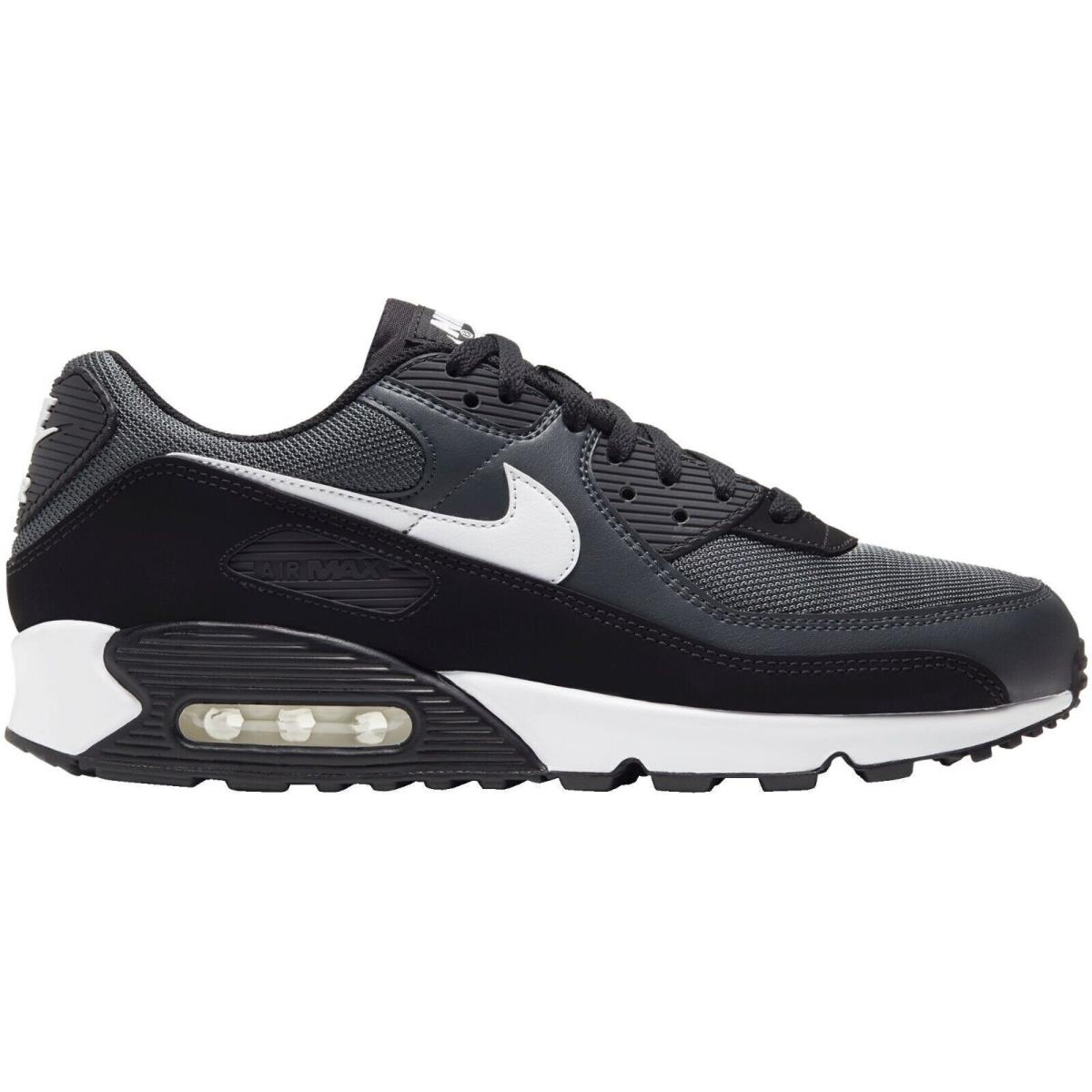 Nike Air Max 90 Men`s Casual Shoes Iron Grey Dark Smoke US Sizes 7-13 - Iron Grey Dark Smoke