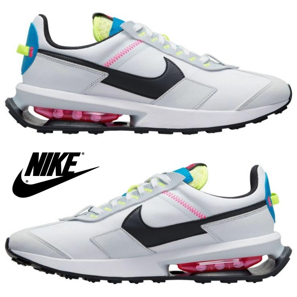 Nike Air Max Pre-day Men`s Sneakers Comfort Casual Sport Shoes White Multi