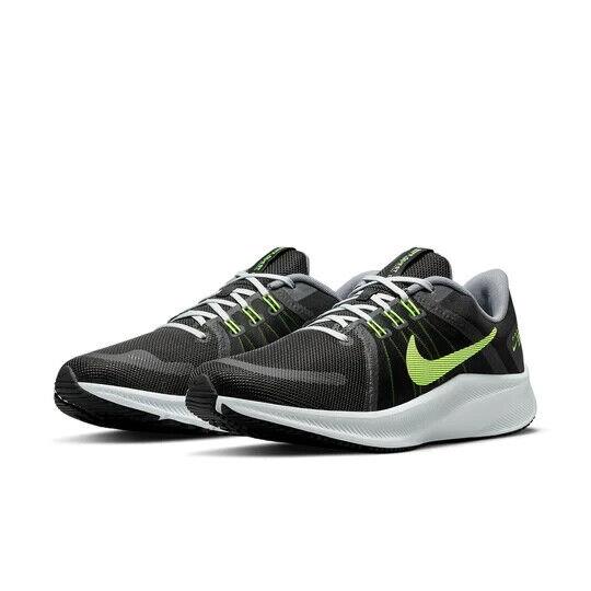 Nike Quest 4 DO6697-001 Men`s Black White Mesh Lined Running Sneaker Shoes YE152 - Black White