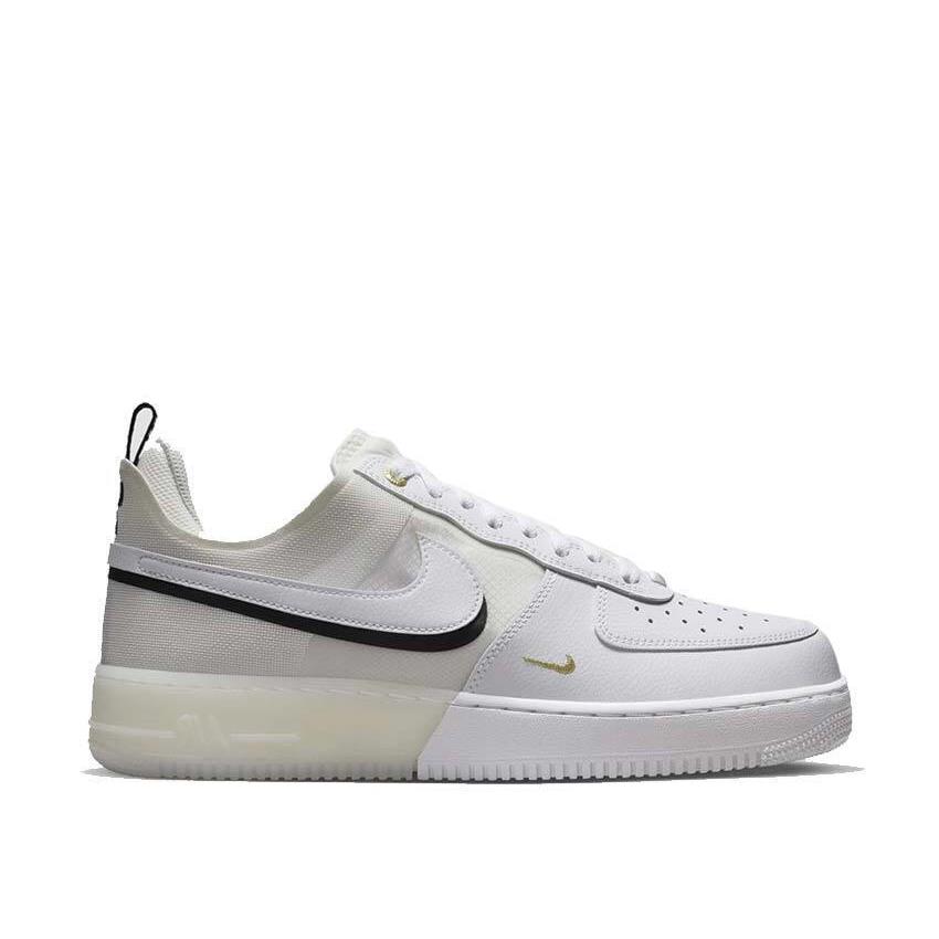 Nike Air Force 1 React DQ7669-100 Men`s White Sail Leather Sneaker Shoes NR6315 - White Sail