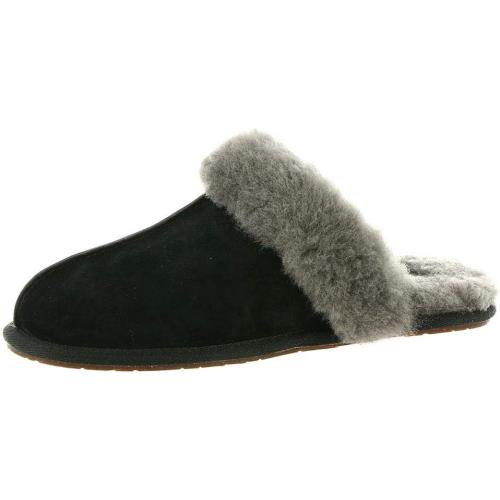 Women`s Shoes Ugg Scuffette II Slide Slippers Black/grey 6 - Black