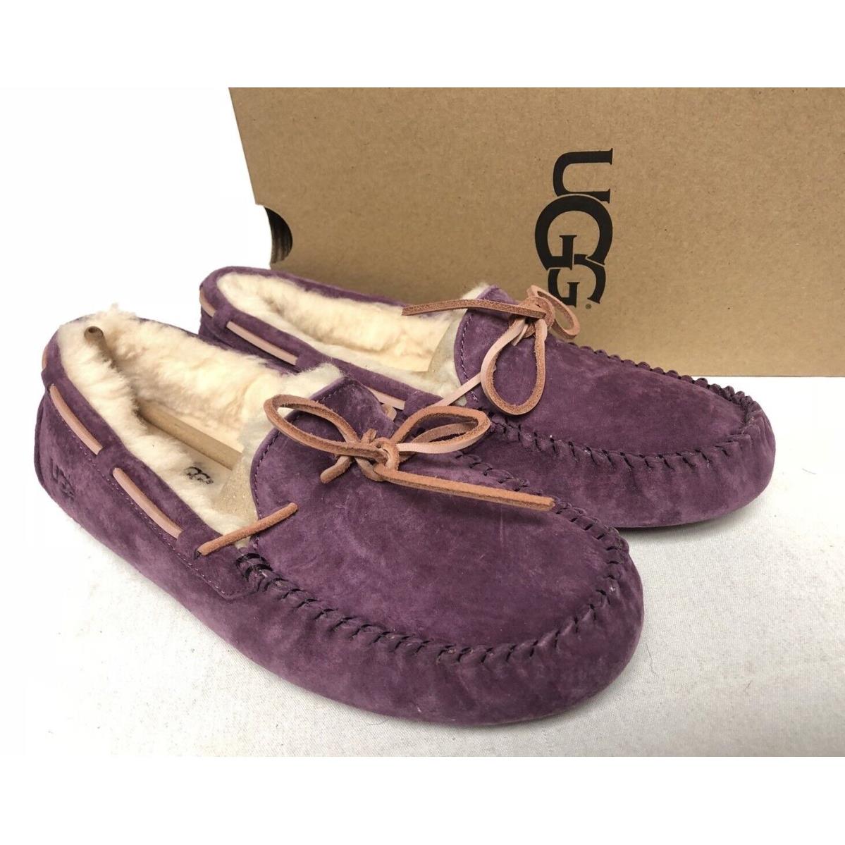 Ugg Australia Dakota Mystic Purple Sheepskin Moccasin Slippers 5612 Women`s