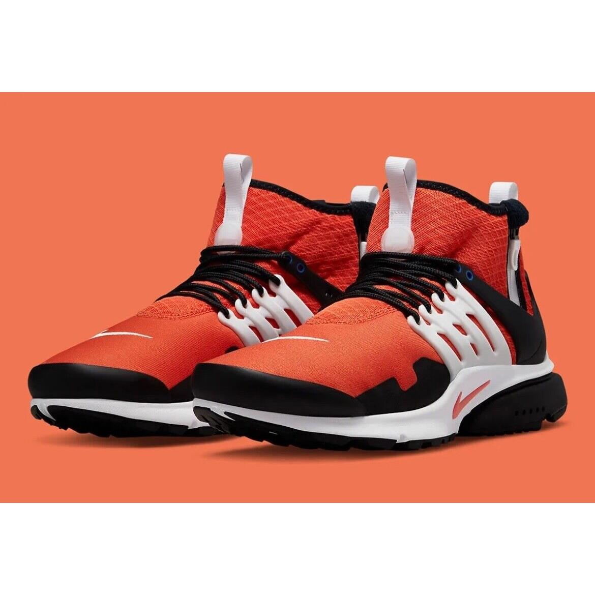 Nike Air retailer Presto Mid Utility Orange Black White