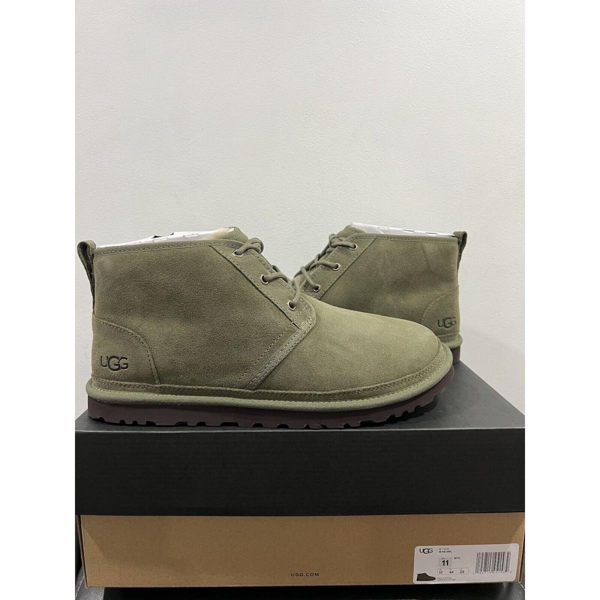 Ugg Men`s Neumel Chukka Boot Shoe Burnt Olive Green Suede Wool Lined 3236 Btol