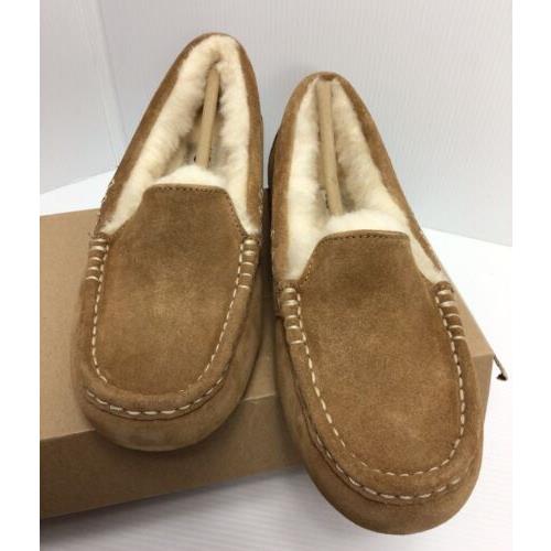 Women`s Shoes Ugg Ansley Suede Indoor/outdoor Moccasin Slippers Shoes Size US 6