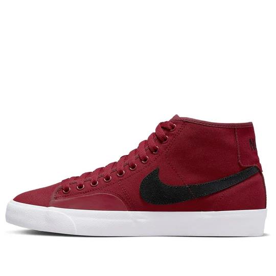 Nike SB Blazer Court Mid Premium Skate Shoes Team Red/black Mens 12 FB1378-604 - Red