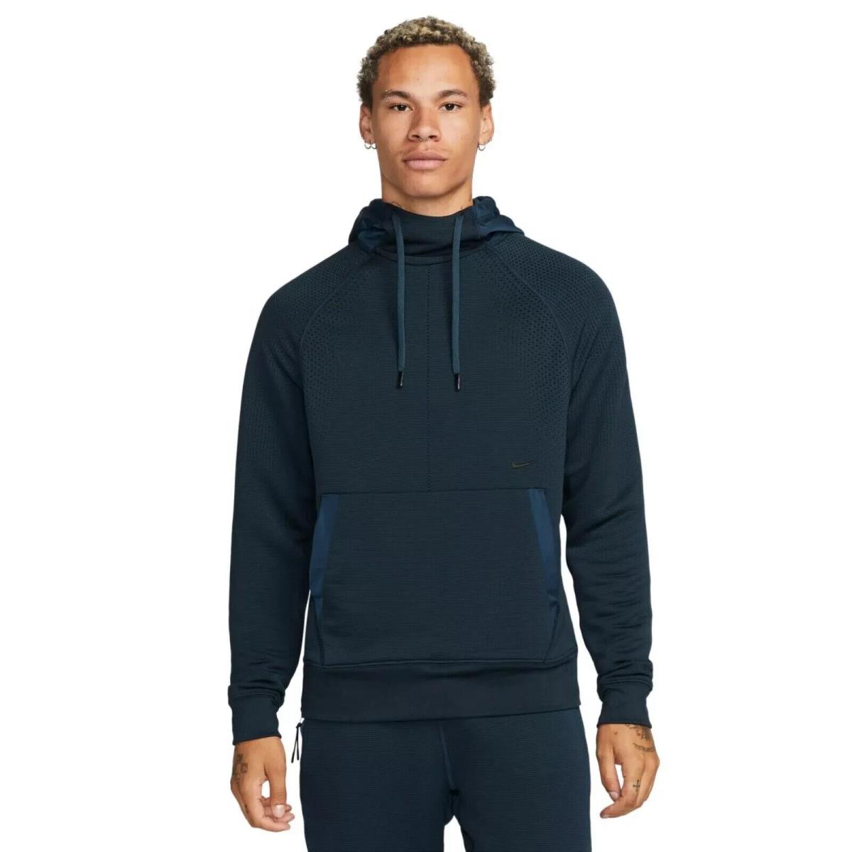 Nike Hoodie Adv A.p.s. Axis Therma-fit Pullover Men`s Blue Size M DQ4850-454