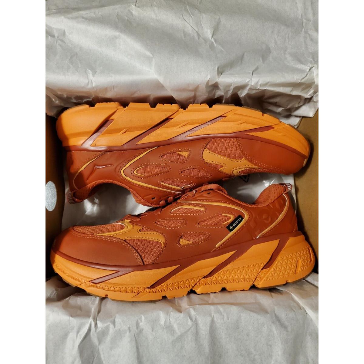 Hoka One One Clifton L Gtx Burnt Ochre Copper Tan Mens 10.5 Shoes 1129972-BOCT