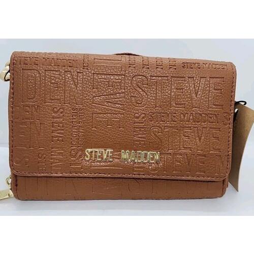 Steve Madden Crossbody Bag Cognac Blaurie 6 Hx8 Wx1 D