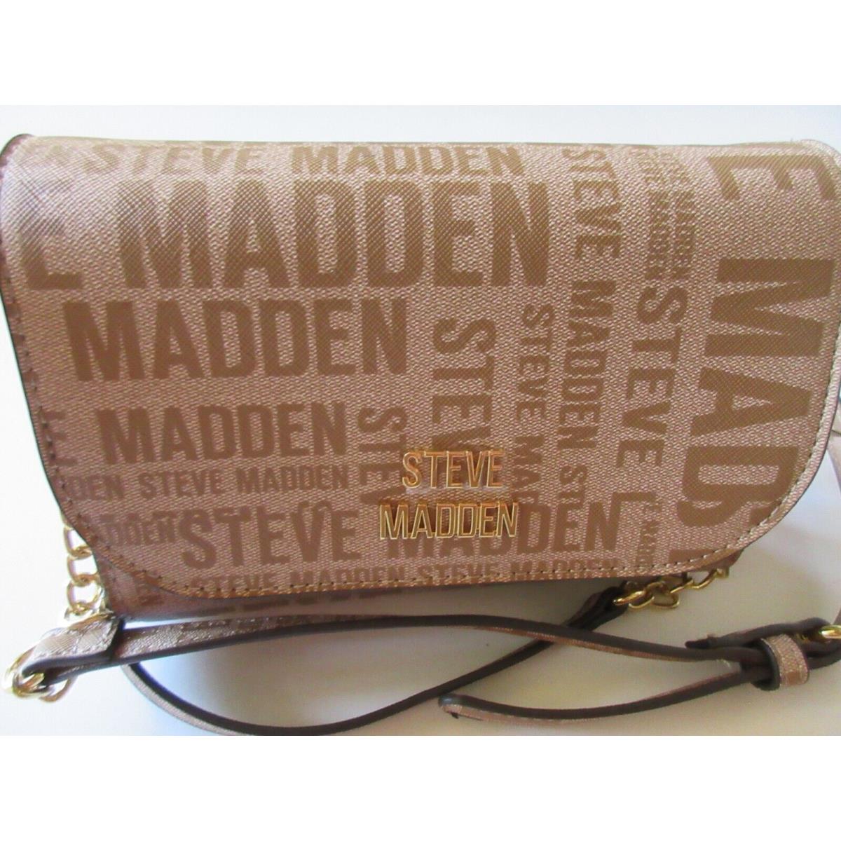 Steve Madden Blynn Mini Crossbody Bag Brown Color Steve Madden Logo