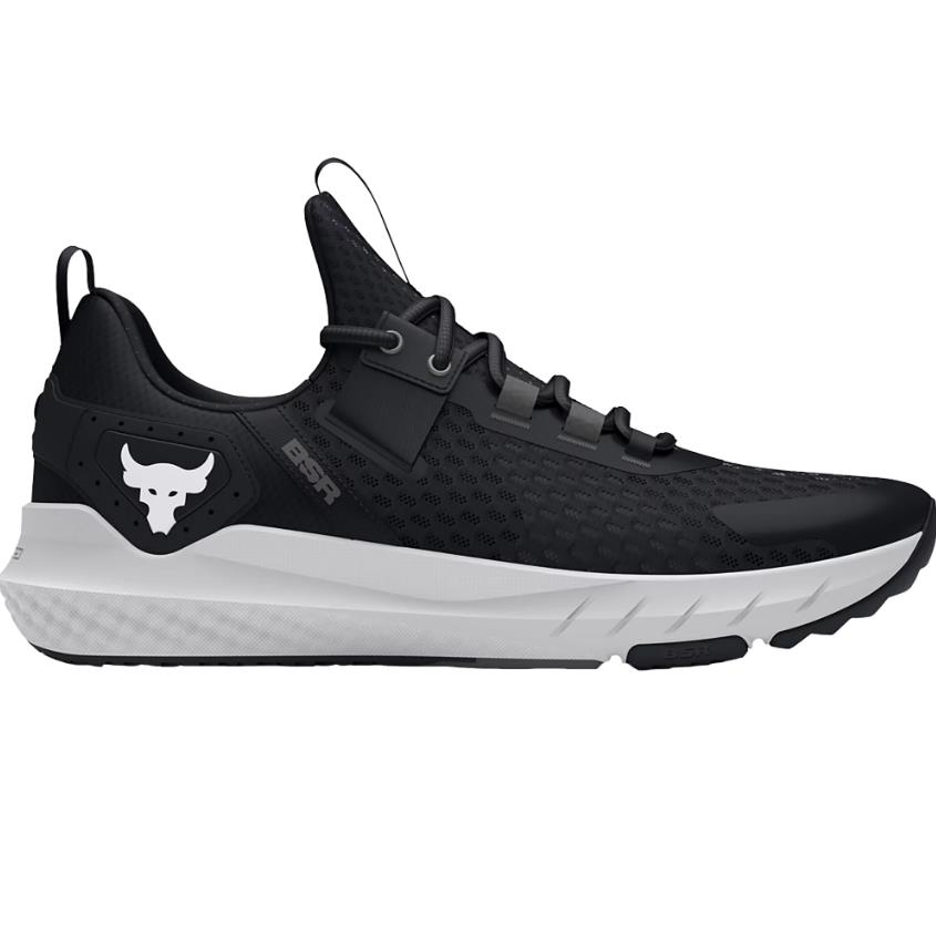 Under Armour Project Rock Bsr 4 Black Castlerock White Training Shoes All Sizes