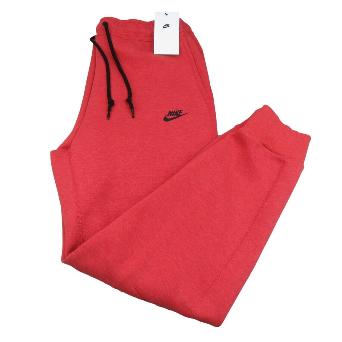 Nike Sportswear Tech Fleece Jogger Pants Mens Size Medium Red FB8002-672