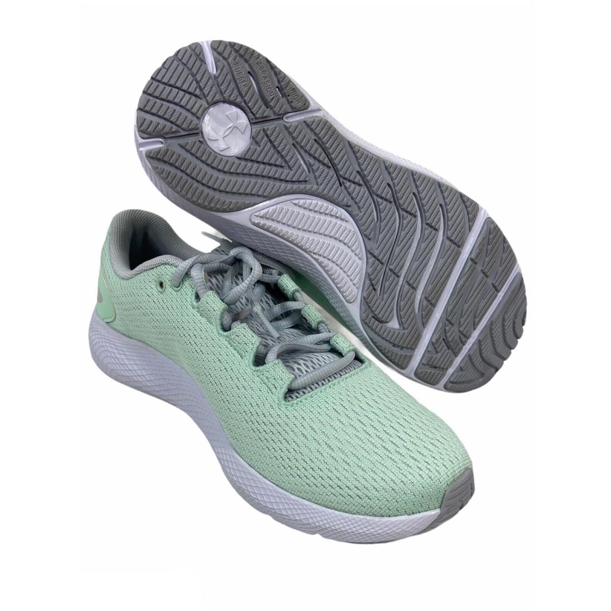 Under Armour Charged Pursuit 2 Running Shoes Aqua Foam Halo Gray Women`s Size 7