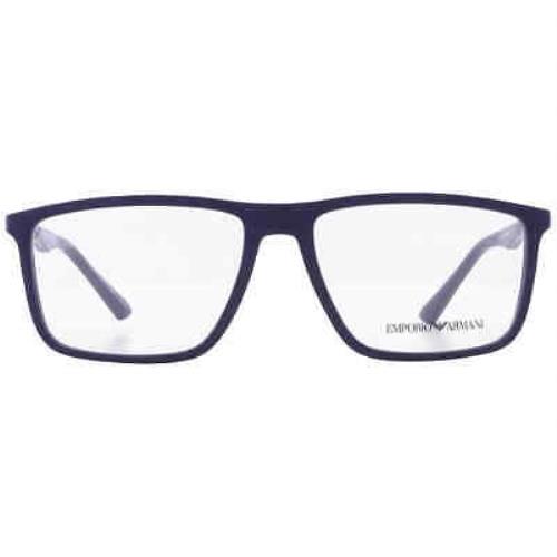 Emporio Armani Demo Rectangular Men`s Eyeglasses EA3221 5088 56 EA3221 5088 56
