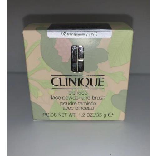 Clinique Blended Face Powder and Brush 02 Transparency 2 VF Full Size